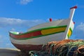 A Portuguese Fishing Boat Royalty Free Stock Photo