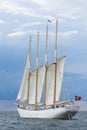 Portuguese four-mast schooner Santa Maria Manuela Royalty Free Stock Photo