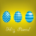 Bright Happy Easter Egg card Royalty Free Stock Photo