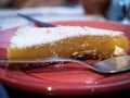 Portuguese lemon tart from a bakery in portugal padaria