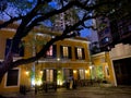 Portuguese Macau Architecture Dining Garden Restaurant Portugal Colonial Cuisine Macanese Gastronomy Mansion Food Lunch Dinner Royalty Free Stock Photo