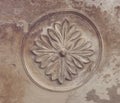 Portuguese Macau Art Nouveau Architecture Ancient Macao Floral Pattern Ceiling Emblem Mural Exterior Flower Carvings Sculpture