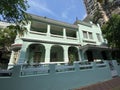 Portuguese Macau Colonial Architecture Macao Heritage Mansion Green Townhouses Avenida do Coronel Mesquita House Structure