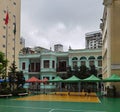 Portuguese Macau Pui Ching Middle School Library Ancient Western Architecture Macao Neoclassical Building Lou Lim Ioc Residence