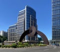 Portuguese Macau Sculpture Arch of the Orient Rusty Metal Structure Arco do Oriente Macao Art Portugal Day