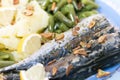 Portuguese mackerel fish meal Royalty Free Stock Photo