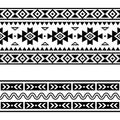 Portuguese and Moroccan Azulejo floral tile seamless vector pattern, black and white repetitive textile design Royalty Free Stock Photo