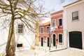 Portuguese narrow old street Royalty Free Stock Photo