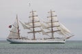 Portuguese navy training tallship Sagres III Royalty Free Stock Photo