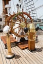 Portuguese navy training tallship Sagres III, Praia, Cape Verde Royalty Free Stock Photo