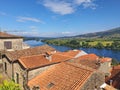 Portuguese old roofs and Minho river