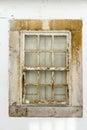 Portuguese old window frame aged