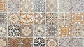 Portuguese ornamented tiles texture background Royalty Free Stock Photo