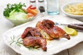 Portuguese piri piri spicy chicken Royalty Free Stock Photo