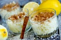 Portuguese rice pudding arroz doce