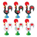 Portuguese Rooster of Barcelos - Galo de Barcelos icons