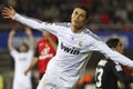 Cristiano Ronaldo after scoring a goal Royalty Free Stock Photo