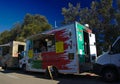 Portuguese street cuisine food truck Royalty Free Stock Photo