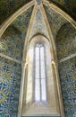 Azulejos portuguese tile Faro Portugal window detail igreja de Santa Maria