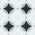 Portuguese Tile. Grey Floral Texture. Majolica Ceramic Tile. Italian Majolica Tile. Floral Ornament. Classic Arabesque Ornament.