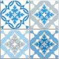 Portuguese tiles, Quatrefoil pattern