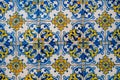 Seamless Patchwork Portuguese tiles with Victorian Motives