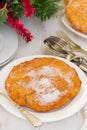 Portuguese typical cookies Filhoses on plate