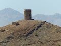 Portuguese watchtower near Birkat al Mawz Royalty Free Stock Photo