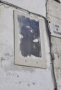 Portuquese Fado singer portrait picture on the house wall from Alfama district in Lisbon Royalty Free Stock Photo