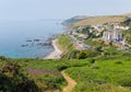 Portwrinkle coast Whitsand Bay Cornwall England United Kingdom on South West Coast Path