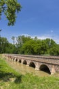 Portz Insel bridge near Mikulov, Southern Moravia, Czech Republic Royalty Free Stock Photo