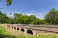 Portz Insel bridge near Mikulov, Southern Moravia, Czech Republic Royalty Free Stock Photo