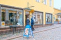 Porvoo. Finland. Chocolate Factory Shop in the Old Town Royalty Free Stock Photo