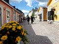 Porvoo Finland town, spring, vacation, old Square, downtown Porvoo Finland.