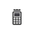 Pos terminal vector icon Royalty Free Stock Photo