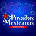 Posadas Mexicanas - spanish translation: Christmas Lodging, Mexican traditional christmas celebration Royalty Free Stock Photo