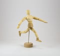 Poseable mannequin running Royalty Free Stock Photo