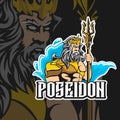 Poseidon Logo Esports template