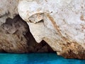 Poseidon lookin at the turquoise sea Royalty Free Stock Photo