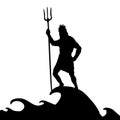 Poseidon Neptunus god silhouette ancient mythology fantasy