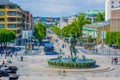 Poseidon statue in downtown Gothenburg Royalty Free Stock Photo