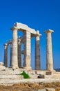 Poseidon Temple at Cape Sounion, Greece Royalty Free Stock Photo