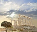 Poseidon Temple, Greece Royalty Free Stock Photo