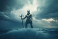 Poseidon trident. Generate Ai Royalty Free Stock Photo