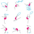 Poses of Gymnastic