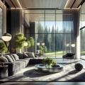 forest classy grey living room