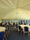 Posh wedding marquee reception tent Royalty Free Stock Photo