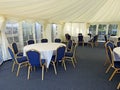 Posh wedding marquee reception tent Royalty Free Stock Photo