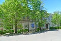 POSHEKHONJE, RUSSIA. The trade office building the former Public meeting with shops of the second half of the 19th century. Yaro