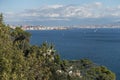 Posillipo with Naples on the background Royalty Free Stock Photo